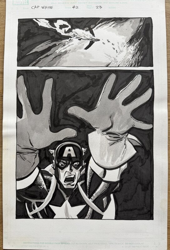 For sale - Tim Sale, Captain America White , Splashpage #2, p 23 - Comic Strip
