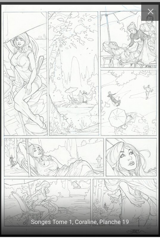 Terry Dodson, Songes Tome 1 Planche 19 - Planche originale