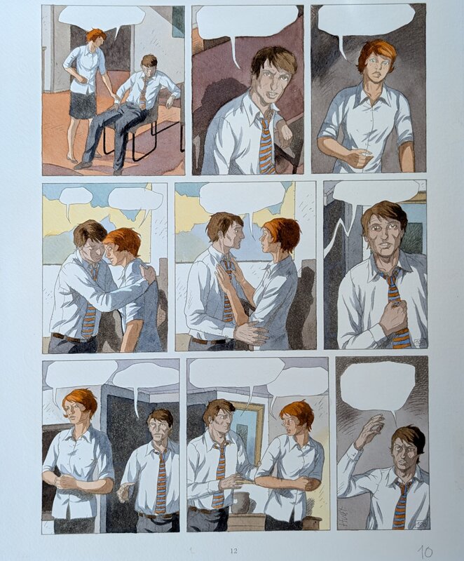 Dina Kathelyn, Daniel Hulet, Destins 4 Paranoïa - planche 10 - Mise en couleur