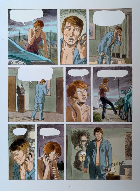 Dina Kathelyn, Daniel Hulet, Destins 4 Paranoïa - planche 32 - Color guide