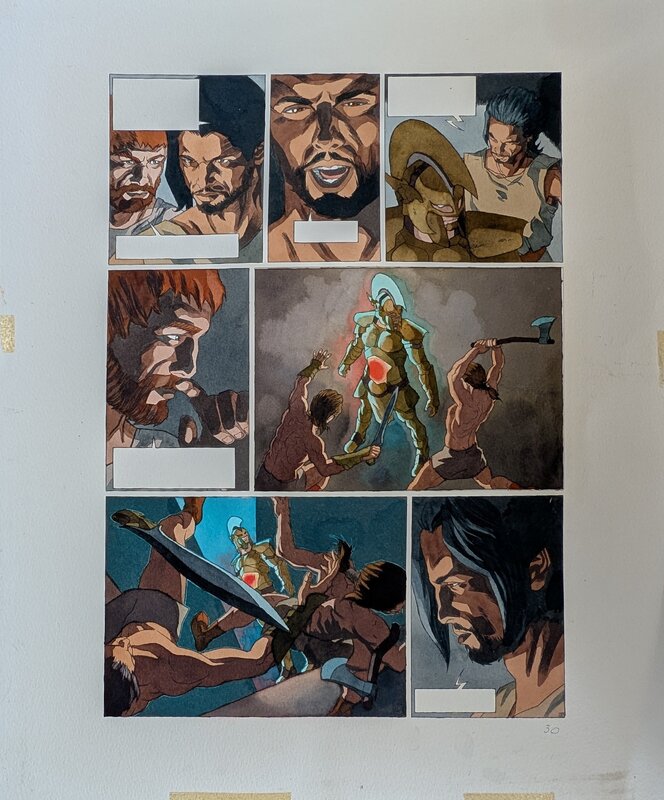 Dina Kathelyn, Dean Yazghi, La guerre des dieux - planche 30 - Color guide