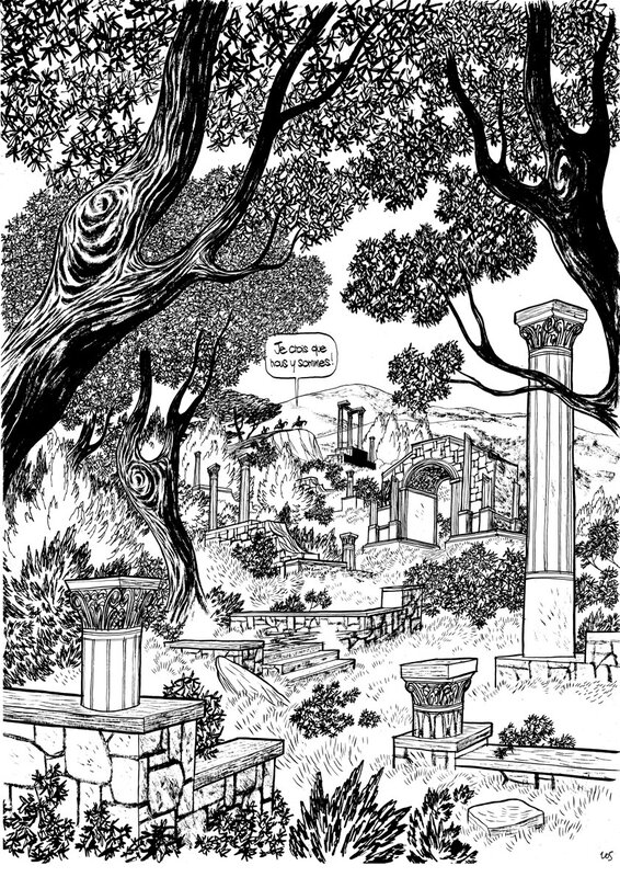 Cyril Pedrosa, L'age d'Or planche 205 Tome 1 - Planche originale