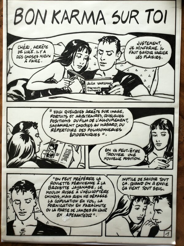 BON KARMA SUR TOI par Alex Varenne - Planche originale