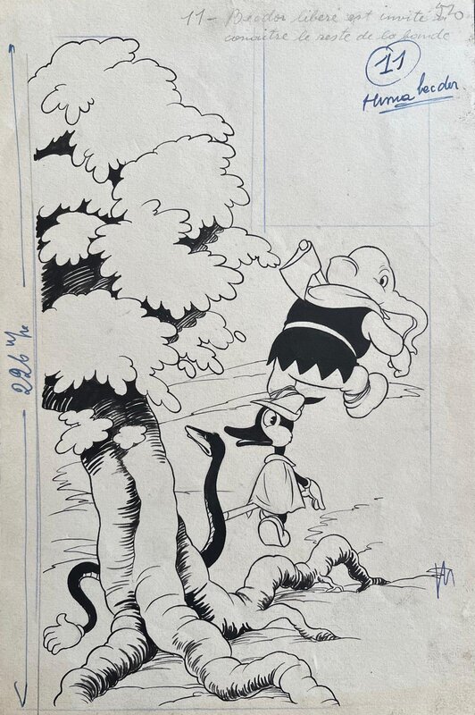 Eté 2025 - Les années Vaillant / Pif - Arnal - Illustration BECDOR - Illustration originale