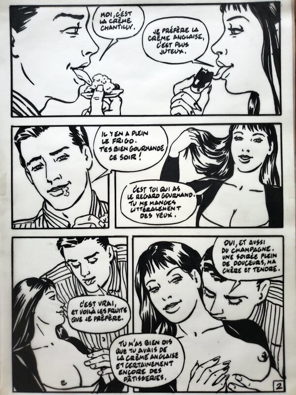 SEX VALENTIN par Alex Varenne - Planche originale
