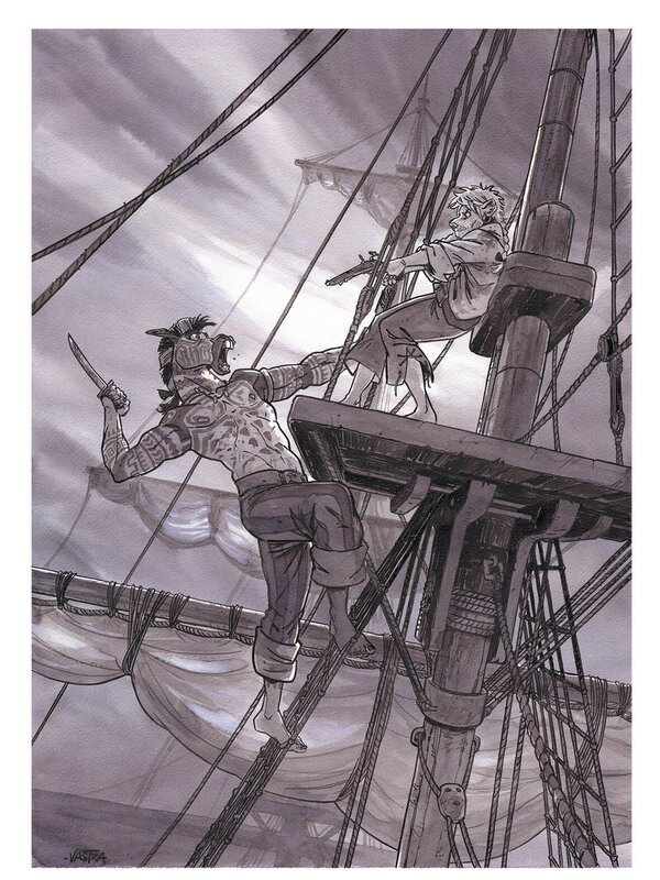 La folie de Hands par Sébastien Vastra - Illustration originale