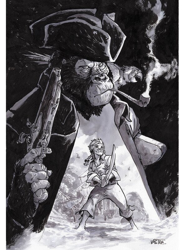 En vente - Ombre et Lumière par Sébastien Vastra - Illustration originale