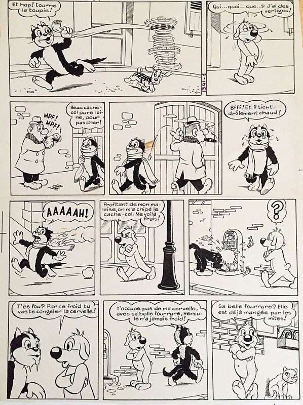Arnal, Pif a froid, planche n°2, PifGadget#103, 1971. - Comic Strip