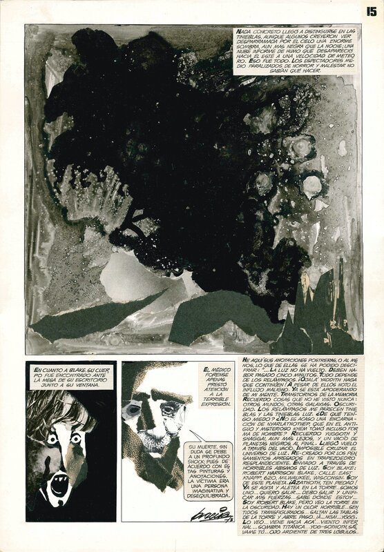 Alberto Breccia, Los Mitos de Cthulhu - Planche originale