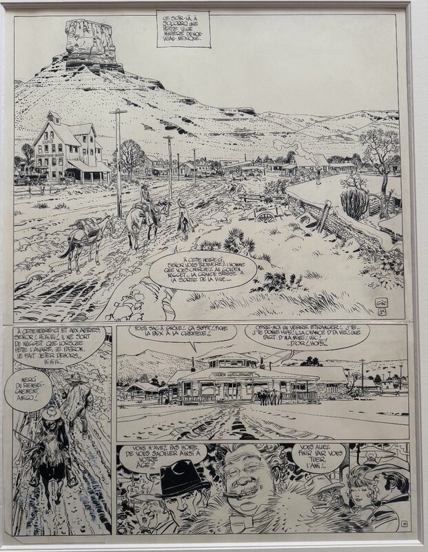 Jean Giraud, Blueberry , La longue marche - Planche originale