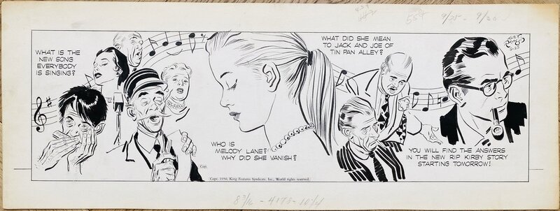 Alex Raymond - Rip Kirby Daily - 25.09.1950 - Comic Strip