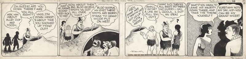 Vincent T. Hamlin, Alley Oop daily November 2, 1937 - Comic Strip