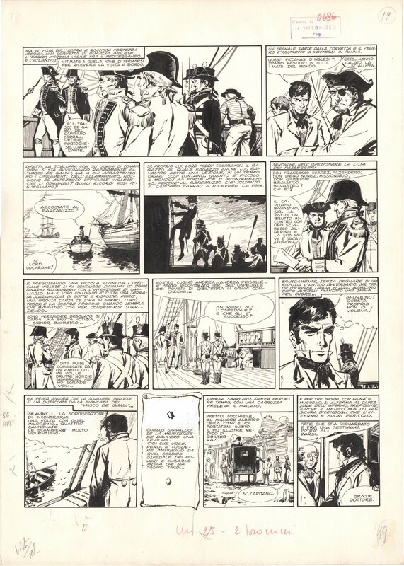 For sale - Dino Battaglia [Il Corsaro del Mediterraneo] - Comic Strip
