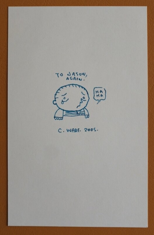 Drawing by Chris Ware for Jason Polan - Sketch