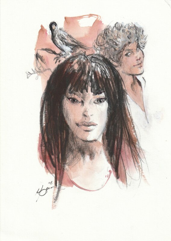 En vente - Shéléna par René Follet - Illustration originale