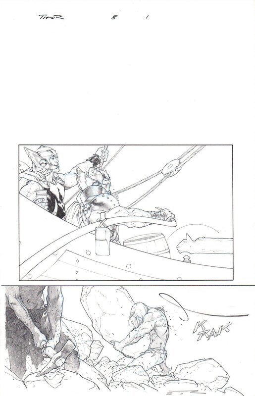 Esad Ribic, Thor: God of Thunder #8, Page 1 - Original Illustration