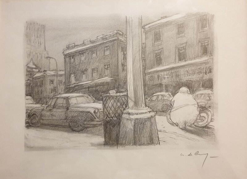 En vente - Dessin original par Nicolas De Crécy - Illustration originale
