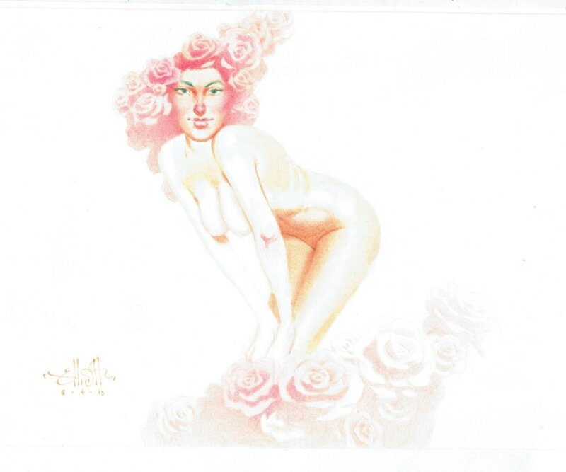 Rose Girl par Craig Elliott - Illustration originale