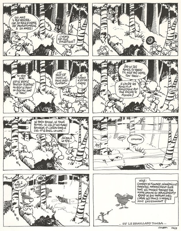 F'murrr, Le génie des alpages, Bouge tranquille! (216/B) - Planche originale