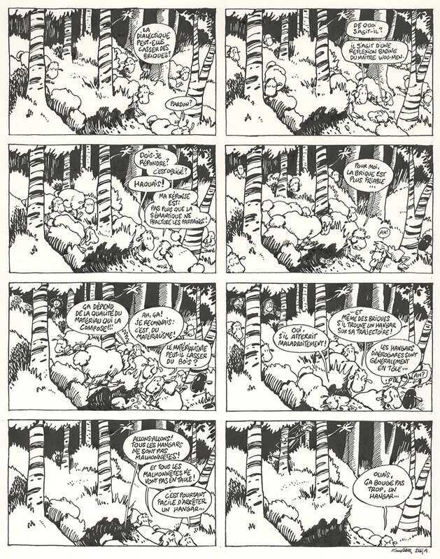 F'murrr, Le génie des alpages, Bouge tranquille! (216/A) - Planche originale