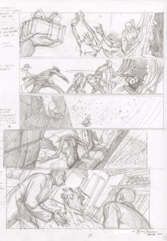 Gary Gianni, Corpus Monstrum Pencil Page - Planche originale