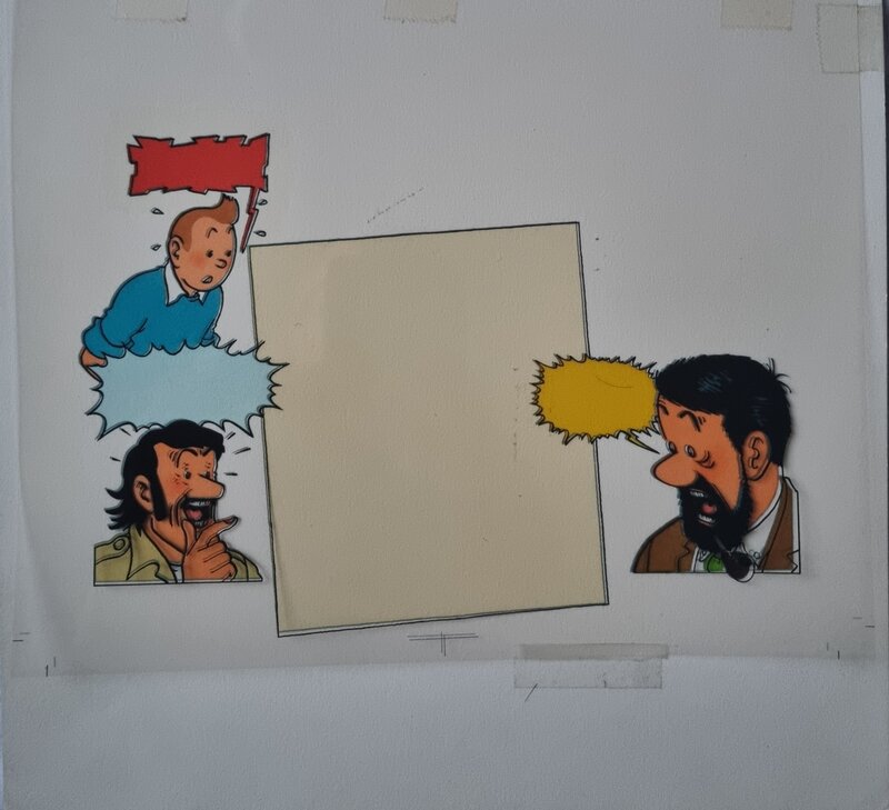 Studios Hergé, Hergé, Tintin et les Picaros - Rombaldi - mise en couleurs - Illustration originale