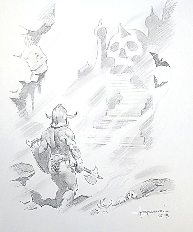 Death's castle par Mike Hoffman - Illustration originale