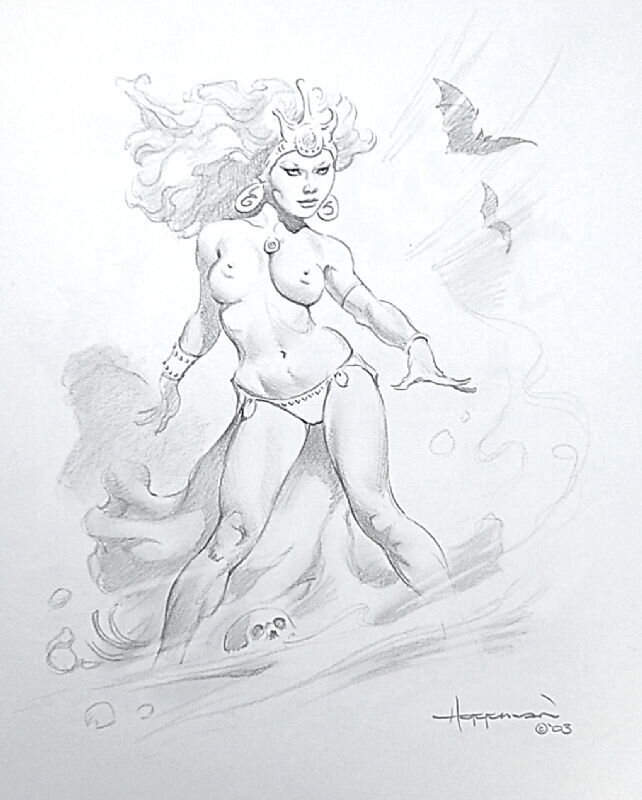 Sorceress par Mike Hoffman - Illustration originale
