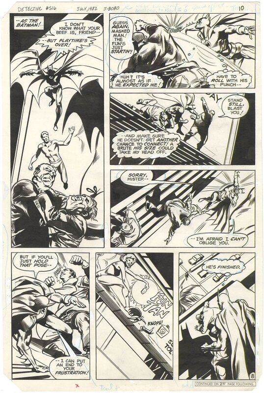 For sale - Donald L. Newton, Frank Chiaramonte, Detective Comics #516 p8 - Comic Strip