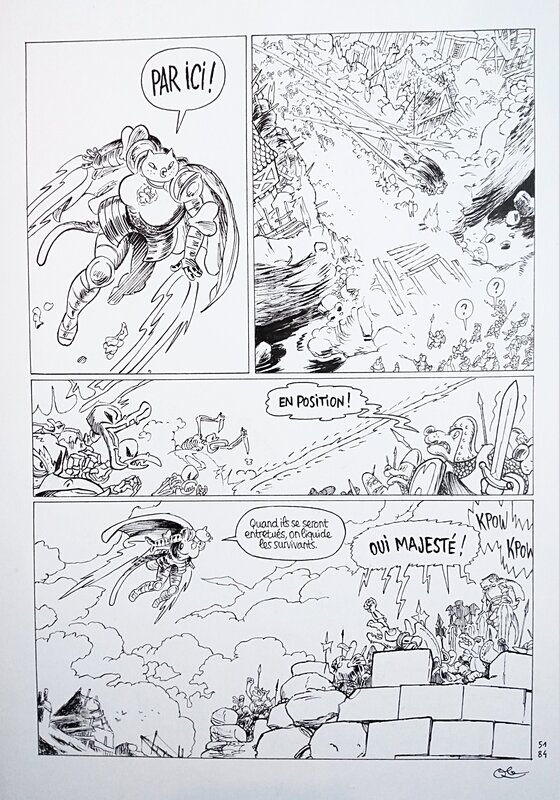 Obion, Joann Sfar, Lewis Trondheim, Donjon Crépuscule 113 - Passation - Planche originale