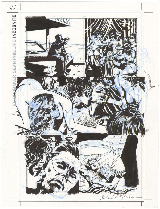 En vente - Sean Phillips, Incognito #5 p5 (Sexy!) - Planche originale