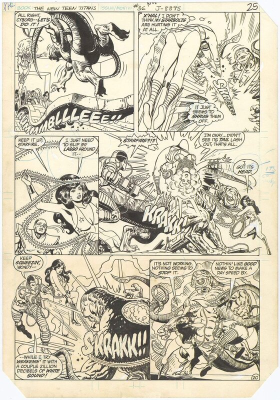 For sale - Keith Pollard, Romeo Tanghal, New Teen Titans #36 p20 - Comic Strip