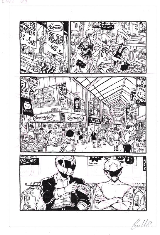 For sale - Guillaume Singelin, Mathieu Bablet, SHIN ZERO_PLANCHE 1_CHAPITRE 2 - Comic Strip