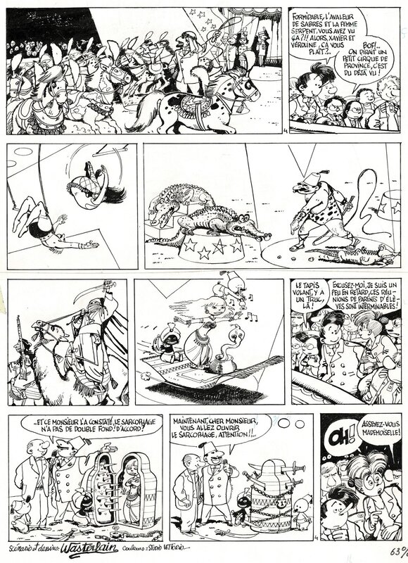 Marc Wasterlain, Docteur Poche, Le renard bleu - Planche originale