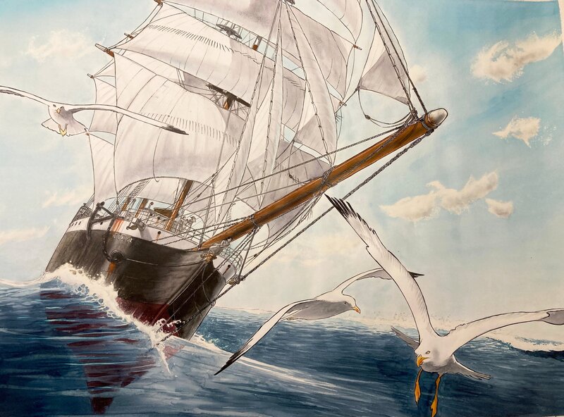 Christophe Dubois, La Ballade de Magdalena - Illustration originale