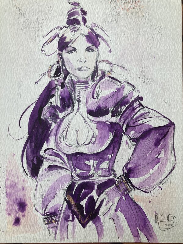 For sale - Nicolas Mitric, Dessin original couleur - Original Illustration