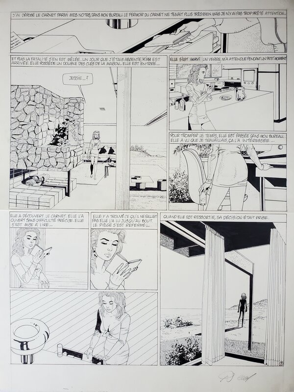 Renaud, JESSICA BLANDY   T8 SANS REGRET, SANS REMORDS... - Planche originale