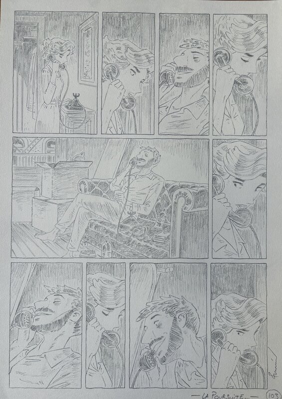 Cyril Bonin, Planche originale « la Poursuite du bonheur » - Planche originale