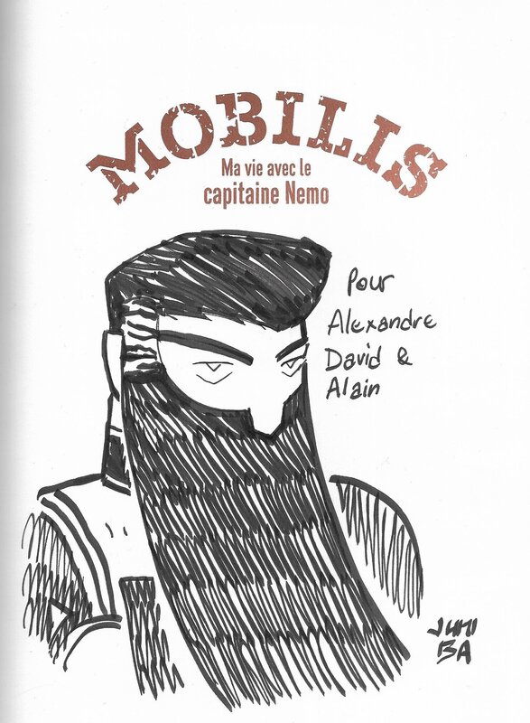 Juni Ba, Capitaine Némo, dédicace sur l'album Mobilis - Sketch