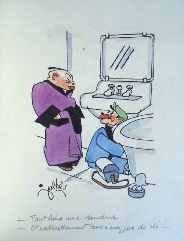 La soudure par Maurice Julhès - Illustration originale