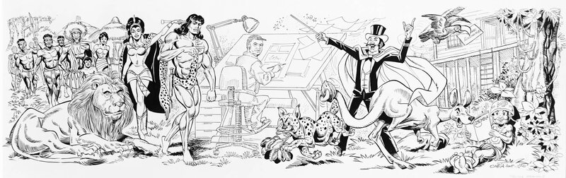 Les personnages de Zembla et leur dessinateur: Franco Oneta - Original art