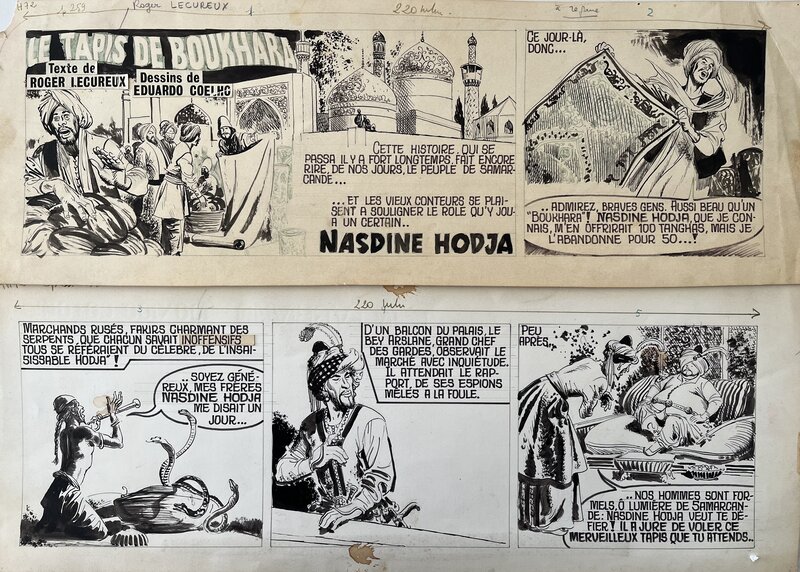 Eté 2025 - Les années Vaillant / Pif - Strip - Nasdine HODJA - Eduardo COELHO - Comic Strip