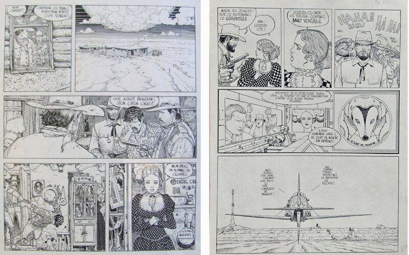 Moebius, 1978 - Major Fatal : Le Garage Hermétique - Planche originale