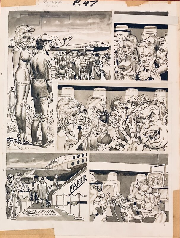 Cracked #151 p47 par Bill Ward - Planche originale