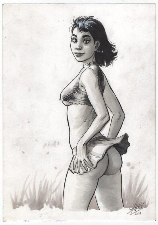 Brisa by Atilio Gambedotti - Original Illustration