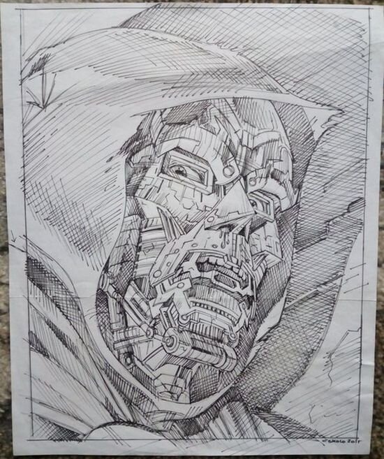 Dr. Doom by Giorgio Comolo - Original Illustration