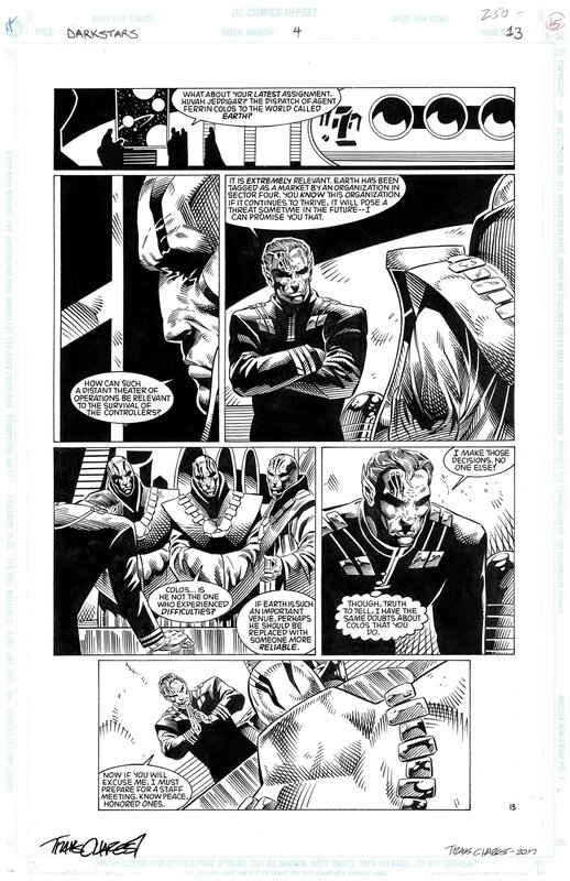 En vente - Travis Charest, Scott Hanna, Darkstars by Travis Charest #4 page 13 - Planche originale