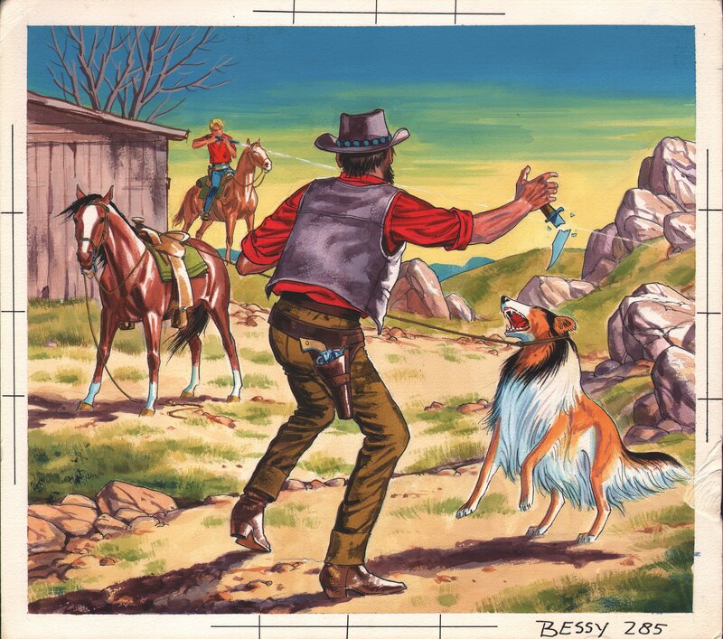 For sale - Klaus Dill, Bessy Cover #285 (Bastei Verlag, Germany) - Original Cover