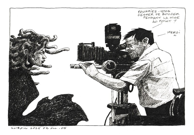 Stéphane Dubois, Mise au point (expo Paris) - Original Illustration