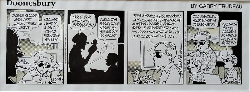 Garry Trudeau, Doonesbury, daily strip, September 5 1997 - Planche originale